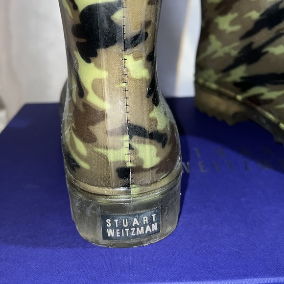 Stuart Weitzman Camouflage Rain Boots Size M - Picture 4 of 4